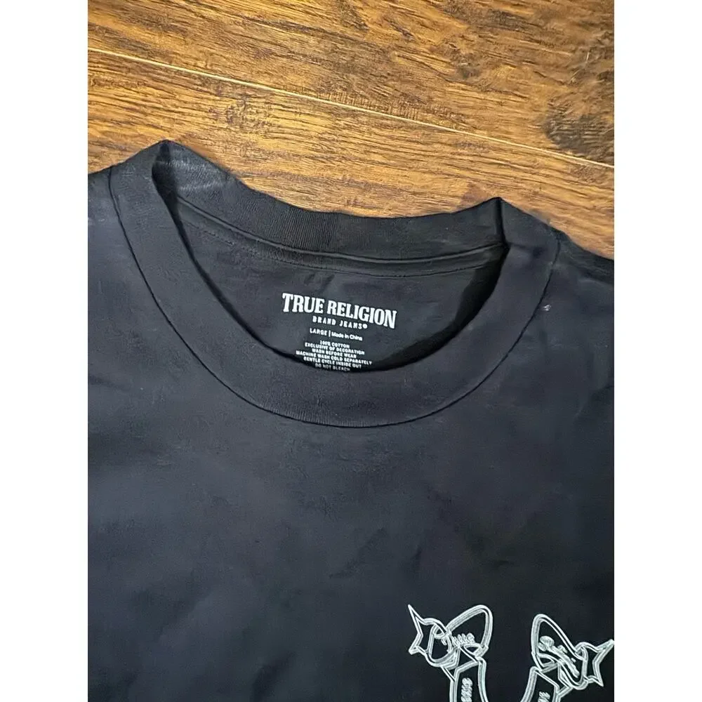 True Religion T-shirt Men's Color Black Size L